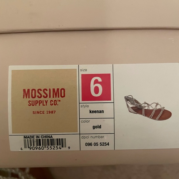 MOSSIMO Keenan gold strappy gladiator sandal - Picture 4 of 6